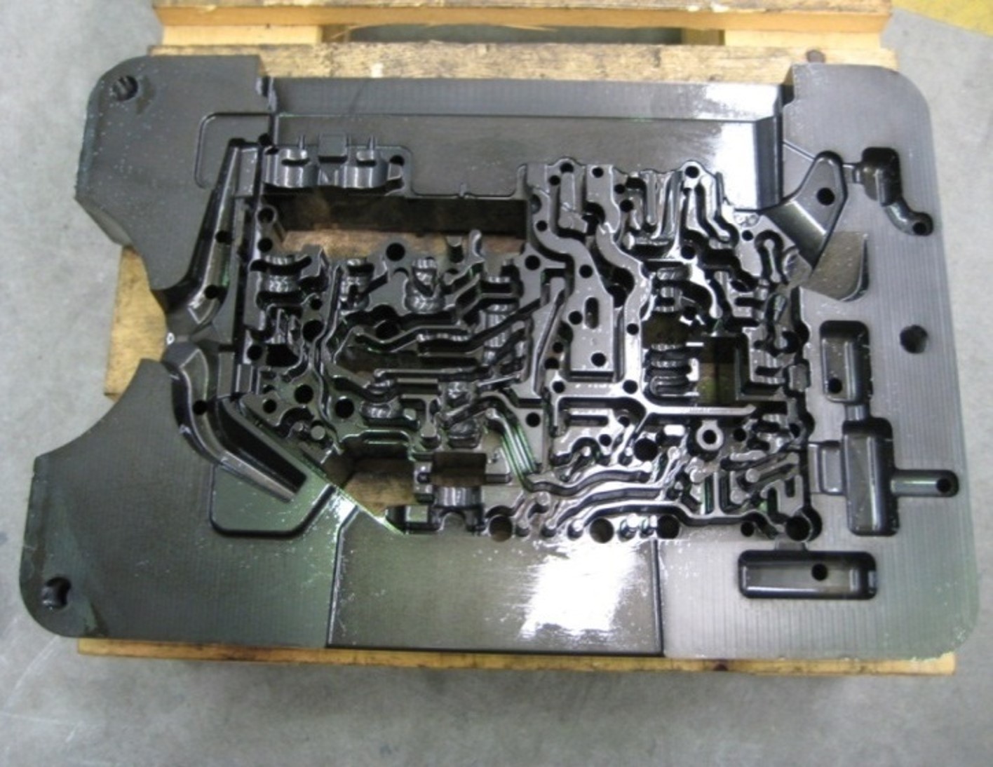 stainless steel round frame on white surface